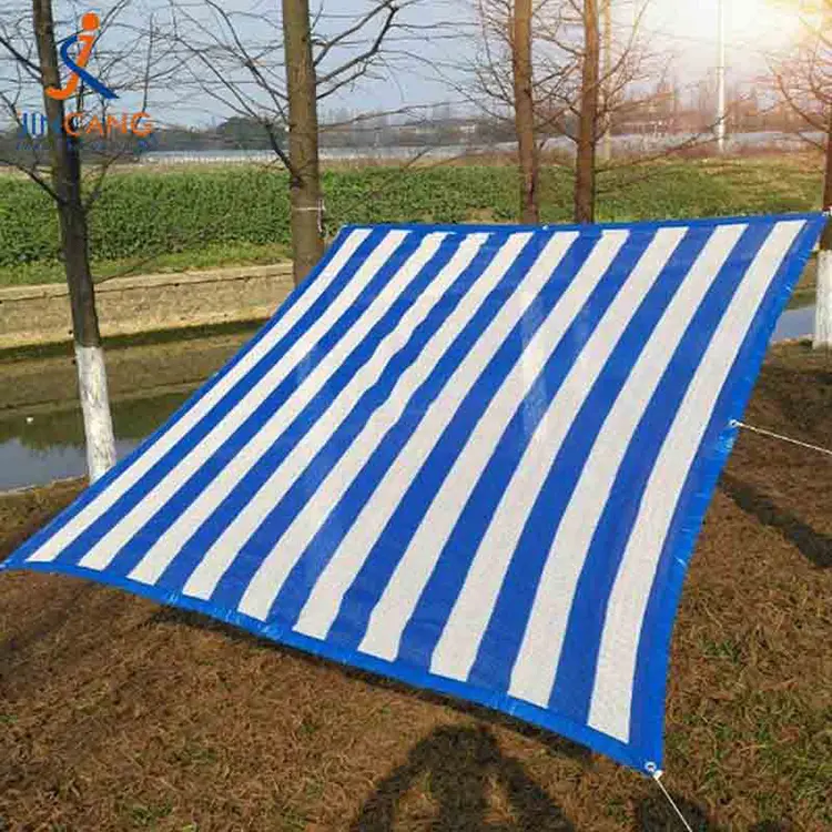 % 100 birziklatutako materiala PP Tarpaulina triangelu beltzarekin