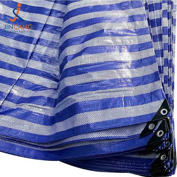 % 100 birziklatutako materiala PP Tarpaulina triangelu beltzarekin