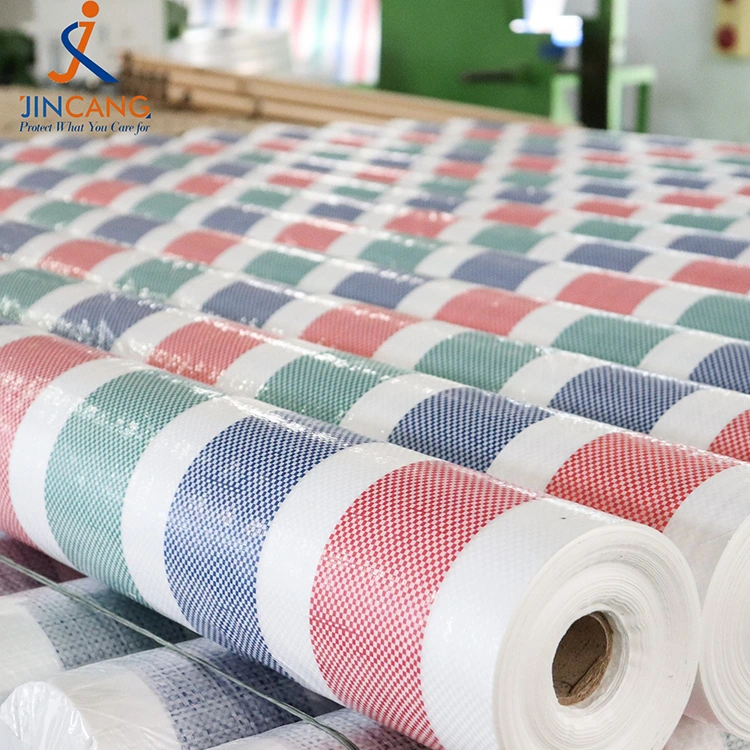 110 GSM Strip PE Tarpaulin Roll