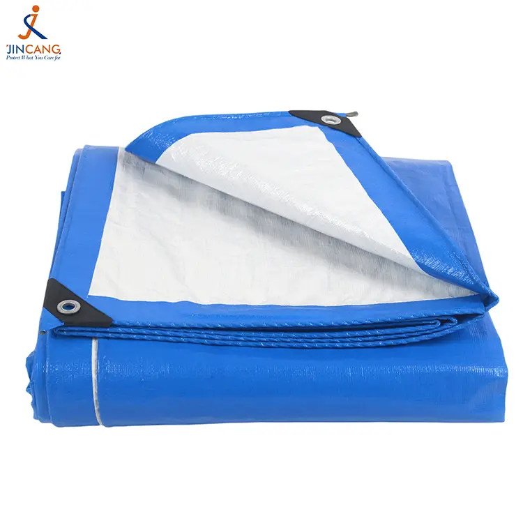 160g ur urdin zuriz tarpaulina