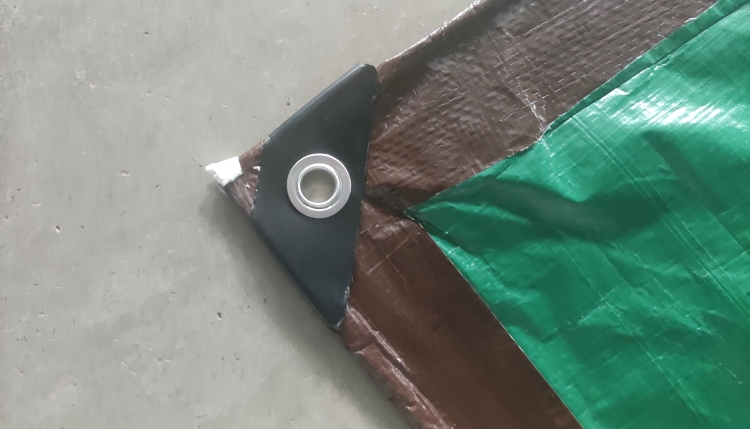 8'x10' 110GSM marroia berdea PE lona estalkia babesteko 8'x10' 110GSM marroia berdea PE lona estalkia babesteko