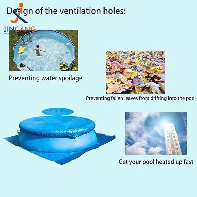 Tarpaulina urdina PE igerilekuko estalkiak