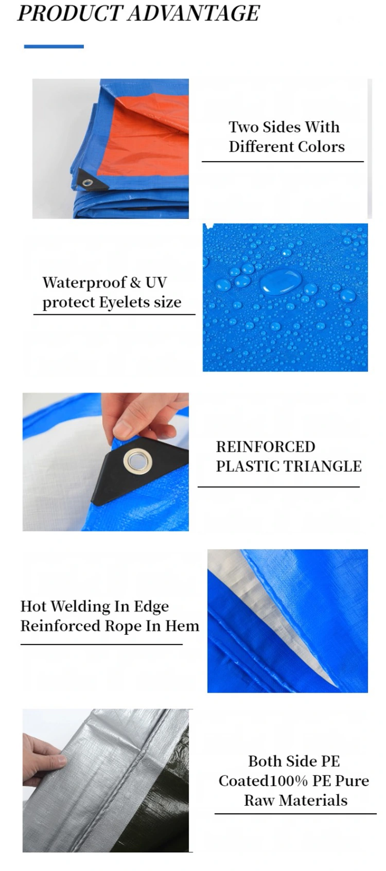 White PE Tarpaulin Roll