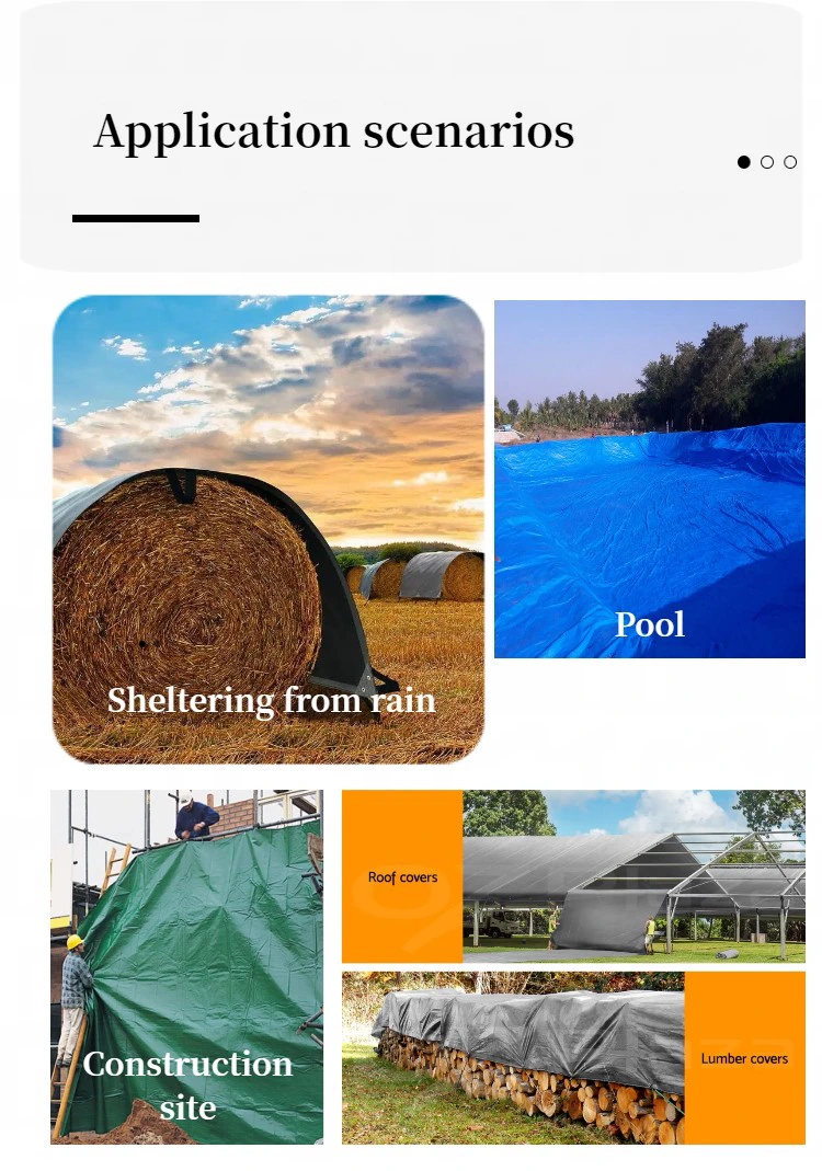 White PE Tarpaulin Roll